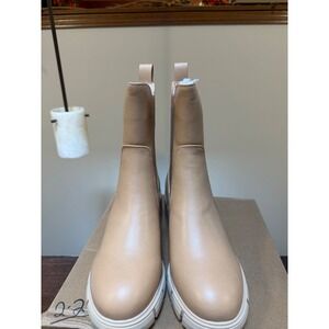 Ankle combat boots light brown (tan) women 7